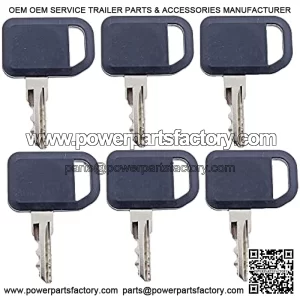 6PCS Ignition Keys AM131841 for Bobcat Gehl John Deere Gator Mower Tractor 300 400 GT GX LX Series 130 160 165 4X2 6X4 L172 L186