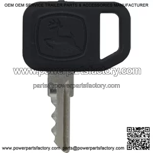 Replacement Key for Riding Lawn Mowers & Tractors - Universal Key Compatible with John Deere Key Model AM131841 - Compatible with JD Gator - Part#: B1JD125K - Mower, Tractor, & Lawnmower Ignition Keys