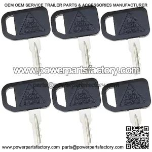AM131841 6PCS Ignition Keys Compatible with JD 300 400 X400 GT GX LX Mower Tractors Series 130 160 165 Gator 4X2 6X4 Gator Key