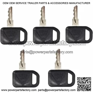 5 Pack Ignition Keys AM131841 TCA24616 131841 for John Deere 300 400 GT GX LX Series 130 160 165 Gator 2020A 2030A 850D 855D 4X2 6X4 622 600 1800 2020,Multiquip with Keychain