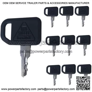 10PCS Ignition Keys AM131841 for John Deere 300 400 GT GX LX Series 130 160 165 Gator 4X2 6X4 Gator Key (AM131841)