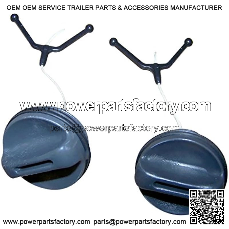 Gas Tank Fuel Cap + Oil Cap for HUSQVARNA Chainsaw 362 365 371 372 372XP Parts Replace OEM # 537 21 52-02 - Image 2