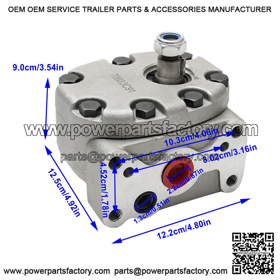 1949296C1 Hydraulic Pump For Case-IH Tractor 1026 1256 1456 1466 1486 1568 1586 - Image 2