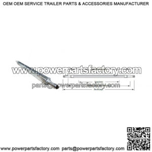 51.25" Square Galvanized Trailer Axle (1,200 lb.)