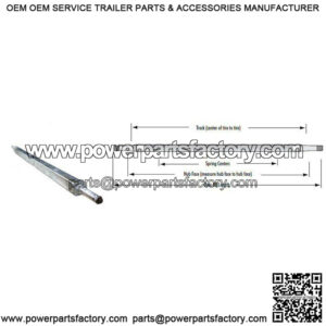 59.50" Square Galvanized Trailer Axle (1,500 lb.)