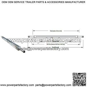 49" Square Galvanized Trailer Axle (2,000 lb.)