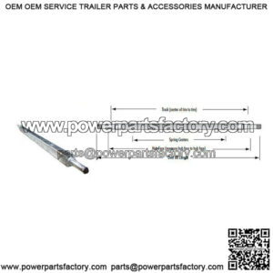 51" Square Galvanized Trailer Axle (2,000 lb.)