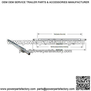 71" Square Galvanized Trailer Axle (2,000 lb.)