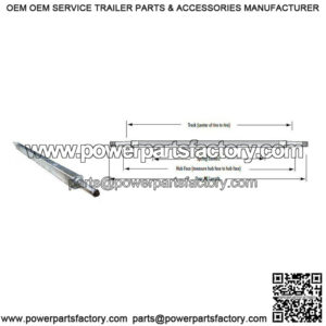 75" Square Galvanized Trailer Axle (2,000 lb.)