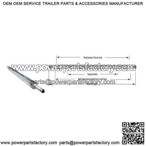 87" Square Galvanized Trailer Axle (2,000 lb.)