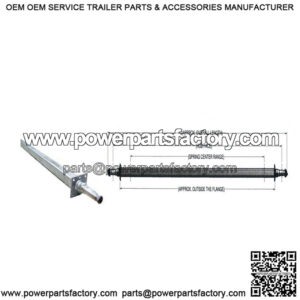 71.25" Square Galvanized Trailer Axle (3,500 lb.)