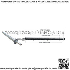 79.25" Square Galvanized Trailer Axle (3,500 lb.)