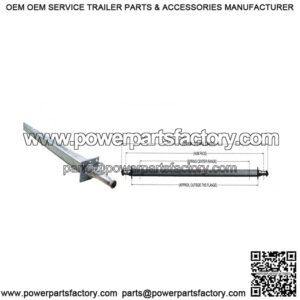 85.25" Square Galvanized Trailer Axle (3,500 lb.)