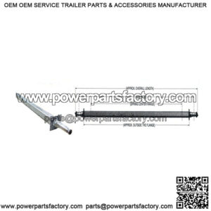 85.50" Square Galvanized Trailer Axle (3,500 lb.)