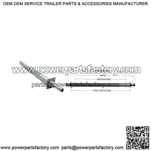 91.25" Square Galvanized Trailer Axle (3,500 lb.)