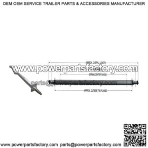 84" Square Drop Center Galvanized Trailer Axle (3,500 lb.)