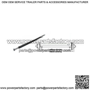 45" Round Tube Straight Trailer Axle (2,000 lb.)