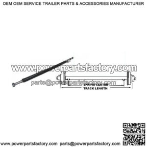 62" Round Tube Straight Trailer Axle (2,000 lb.)