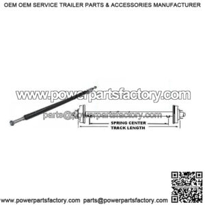 68" Round Tube Straight Trailer Axle (2000 lb.)
