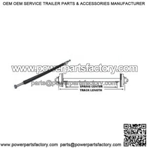 70" Round Tube Straight Trailer Axle (2,000 lb.)