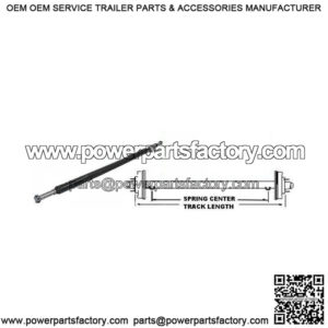72" Round Tube Straight Trailer Axle (2000 lb.)