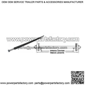 76" Round Tube Straight Trailer Axle (2,000 lb.)