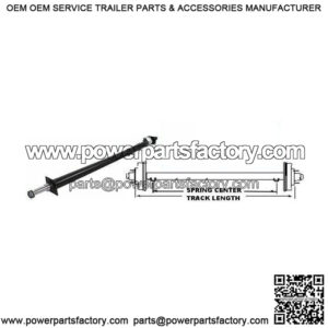 68" Round Tube Straight Trailer Axle (3500 lb.)