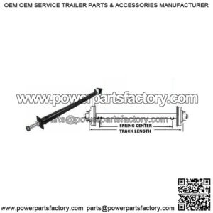 74" Round Tube Straight Trailer Axle (3500 lb.)