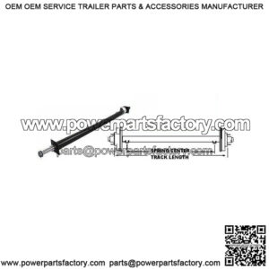 80" Round Tube Straight Trailer Axle (3,500 lb.)