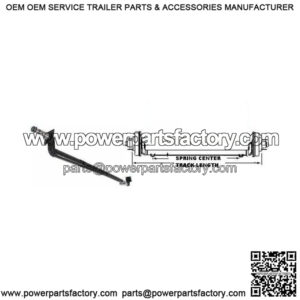 78" Round Tube 4" Drop Trailer Axle (3500 lb.)