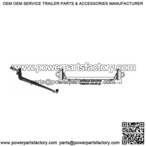 80" Round Tube 4" Drop Trailer Axle (3,500 lb.)