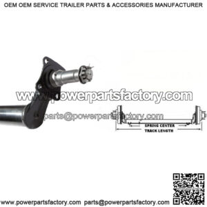 85" Round Tube 4" Drop Trailer Axle (3,500 lb.)