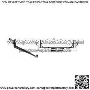 86" Replacement Drop Axle, 70" S.C. (3,500 lb.)