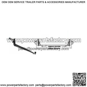 86" Round Tube 4" Drop Trailer Axle (3500 lb.)