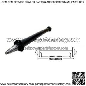 82" Round Tube Straight Trailer Axle (7000 lb.)