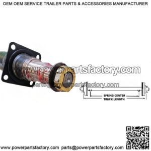 80" Round Tube Straight Trailer Axle (8,000 lb.)