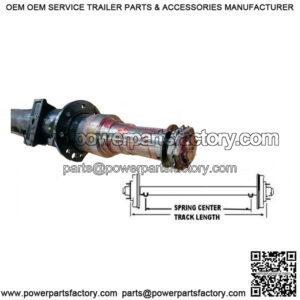 74" Round Tube Straight Trailer Axle (12,000 lb.)