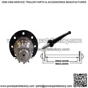 74" Round Tube Straight Trailer Axle (10,000 lb.)