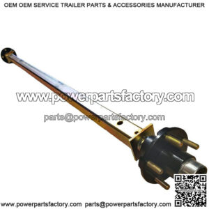 74.75" Zinc Plated Trailer Axle w/Hubs (2,700 lb.)