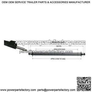 52" Painted Trailer Axle (Straight)