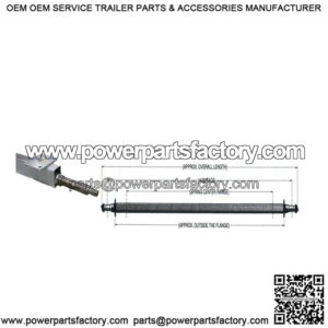 52" Galvanized Trailer Axle (Straight)