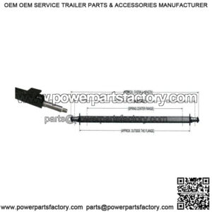 65" Painted Trailer Axle (Straight)