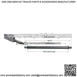 72" Galvanized Trailer Axle (Straight)