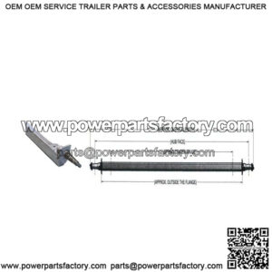 86" Galvanized Trailer Drop Axle (3,500 lb.)