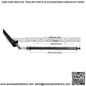 92" Painted Trailer Drop Axle (3,500 lb.)
