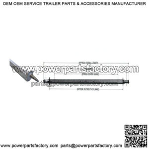 92" Galvanized Trailer Drop Axle (3,500 lb.)