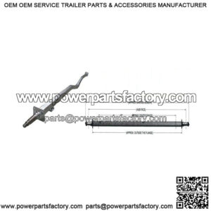 2" Square (3,500 lbs.) Drop Center Axle