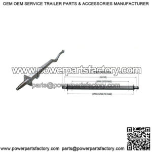 2" x 3" (3,500 lbs.) Drop Center Axle