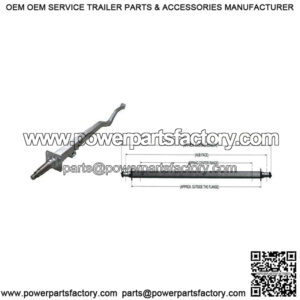 2" x 3" (3500 lbs.) Drop Center Axle