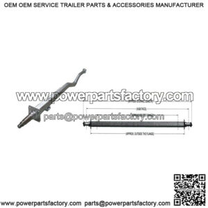 2" x 3" (5,200 lbs.) Drop Center Axle